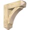Ekena Millwork Thorton Arts and Crafts Rough Sawn Bracket w/ Offset Brace, Douglas Fir, 8"W x 28"D x 28"H BKT0806X28X28THR03RDF - alternate 1